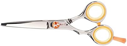 Cricket Centrix Roc-It Dog RL 500 5” Lefty Professional Stylist Barber Hair Cutting Shear Precision Cast Convex Blade Scissor Offset Grip, Left Handed