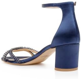 Jewel Badgley Mischka Joanne Strappy Block Heel - Image 4