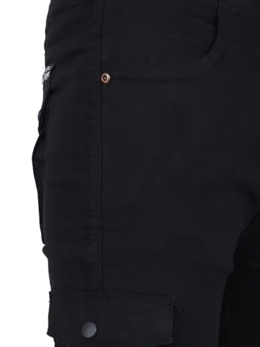 Image of Men's Cargo Pants with Pockets, Cotton Joggers, 6 Pocket Casual Trousers, Track Pants for Office and Parties, Comfortable