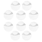 VILLCASE Runde Ausweishüllen 10 Stück Transparente Schutzabdeckungen aus Robustem Kunststoff Runde...