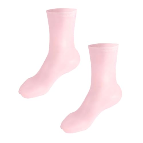 Gogogmee 1Pair Reusable Moisturizing Socks for Cracked Feet Honeycomb Cushioning Design Comfortable Foot Care for Dry Skin Overnight Hydrating Treatment