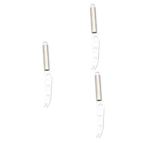 Garneck 3 Piezas cortador de mantequilla acero inoxidable cuchillo queso Cuchillo para fiambres facas de cozinha para queso cortador de queso cortadora de mantequilla