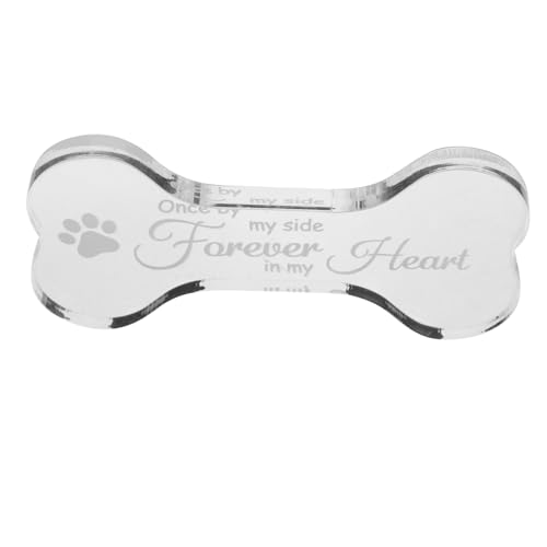 POPETPOP Plaque Commémorative Os pour Chien De Jardin Panneau Commémoratif pour Animaux De Compagnie Décoration pour Tombe De Chien