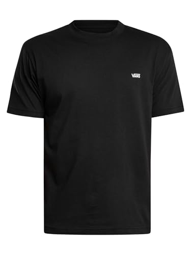 Vans Hombre Camiseta con Logo En El Pecho Izquierdo, Black, M