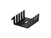 CUI Inc HSS-B20-NPR-02 Black Anodized 29.97 x 25.4 x 12.7 mm Round ?3.81 mm Attachment Hole Heat Sink - 25 item(s)