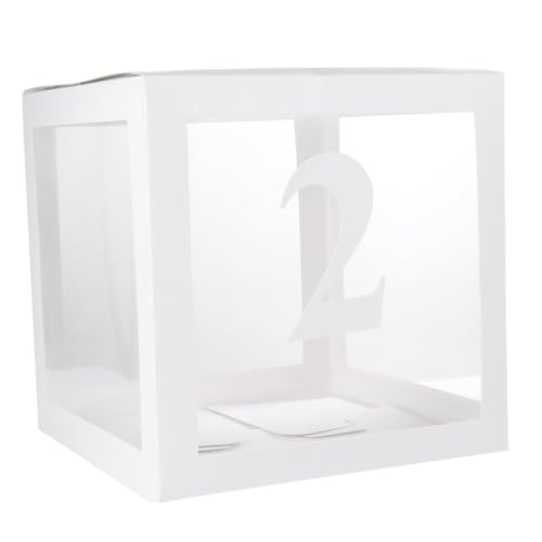 Zerodeko Scatola Trasparente per Palloncini Decorativi Resistente e Facile da Montare per Addobbi e Regali Feste Compleanni Shower e