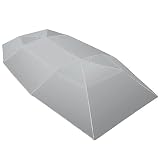 Ombrello per auto|Ombrello per auto, tettuccio parasole portatile sostituibile, copertura impermeabile per sole e pioggia, argento, 157x83 pollici