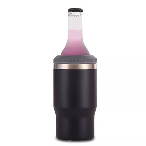 Gteller Isolador de lata/garrafa de aço inoxidável 4 em 1, tampas bidirecionais de 400 ml, refrigera