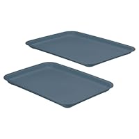 PATIKIL 15 x 11 inch Fast Food Tray, 2 Pack PP Plastic PATIKIL 15 x 11 inch Fast Food Tray, 2 Pack PP Plastic