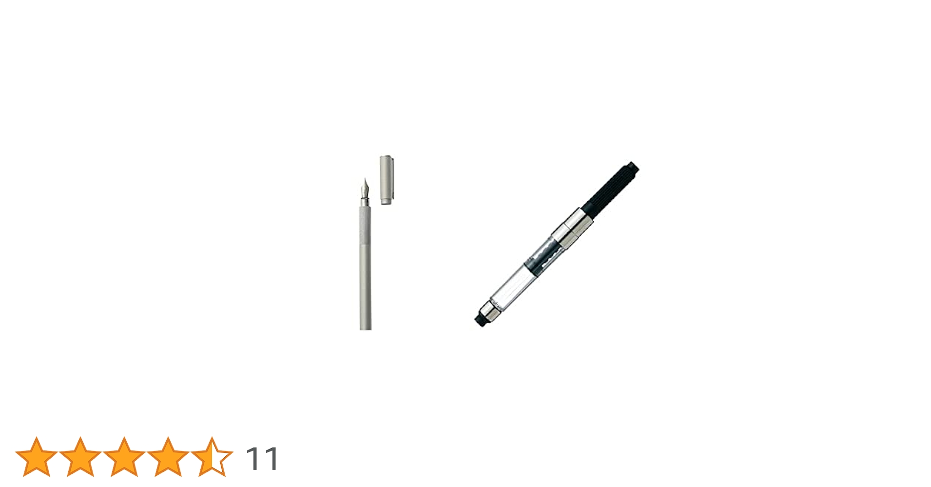 Amazon | 【セット買い】無印良品 アルミ丸軸万年筆 黒 13.7×1cm