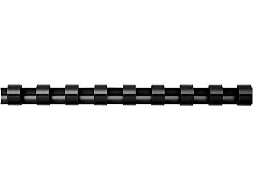 Image of Fellowes Plastic Binding Combs, Round Back, 5 /16 Inches, 40 Sheets, Black, 100-Pack (52507)