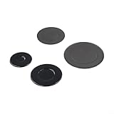 Juego de 4 quemadores de gas para cocina con 55 mm, 75 mm, 100 mm para mejorar la eficiencia de cocción (cóncavo)