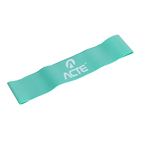 Acte Sports Mini Band Leve, Faixa Elástica para Pilates e Yoga, Extensor Elástico, Faixa Elástica de
