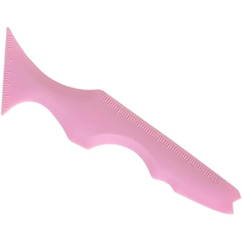 OSALADI Eyeliner Stencils Reusable Silicone Winged Tip Eyeliner Aid 5 in1 Eyelash Applicator Tool Mascara Eyelash Shield for Beginners Makeup, Pink Cover