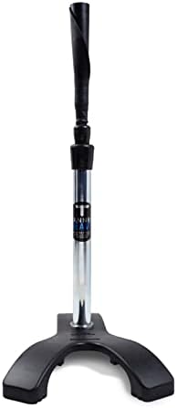 TANNER Heavy Pro Style Batting Tee | Premium Baseball/Softball/Slow Pitch Hitting Tee w/Weighted “Claw” Base & Flexible Rubber Ball Rest, Adjustable Height 26 to 43 inches