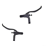 Shophubio Ebike Palanca de freno con función de apagado, palanca de freno hidráulica para bicicleta de montaña para bicicletas eléctricas, construcción de aleación 6061, soporte de interfaz de 6 mm/8