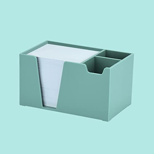 Organizador de Mesa Porta Lápis Clip Papel Lembrete (Papel Branco Incluso), Acrimet, (Cor Verde Sóli