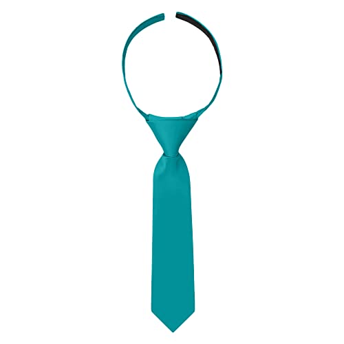 Image of Jacob Alexander Infant's Toddler's 8" Pretied Solid Color Hook and Loop Band Tie