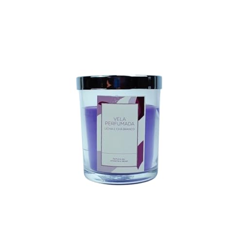 ETHMIX, Vela Aromática Perfumada, Lichia e Chá Branco, Longa Duração