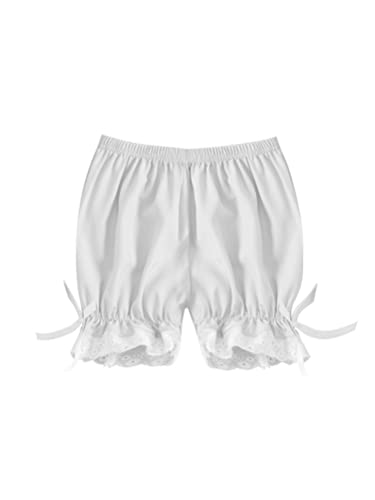 Aislor Kids Girls Dance Shorts Ruffle Bowknot Bloomers with Lace Trim Pettipant Safety Shorts Undershorts Underwear4