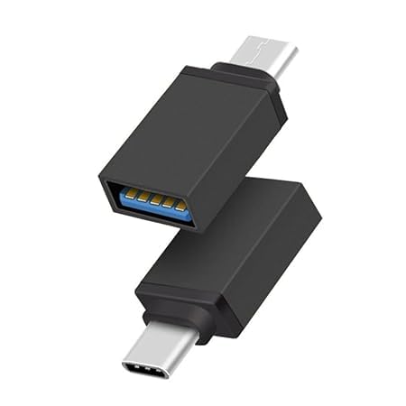 Image of USB 3.0 to Type C OTG Adaptor, High Speed Data Transfer, Thunderbolt to USB Adapter, Compatible for All Type C Devices, Smartphone, Laptops, Tablets, Chargers, MacBook Pack of 02 (2)