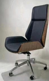 Modren Bentwood executive office black leather adjustable boss chairr