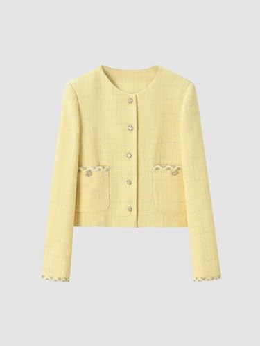 Veste courte élégante anti-plis en polyester patchwork pour l'automne - 5