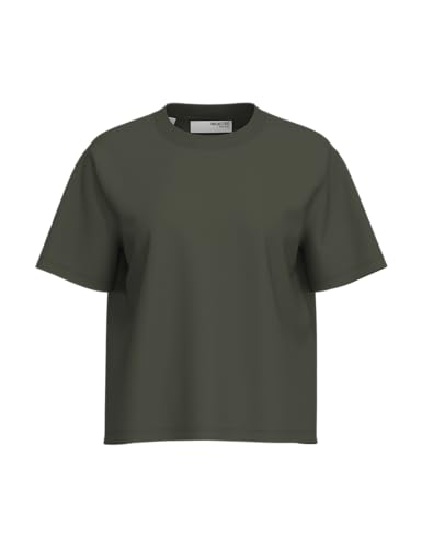 T-Shirt Boxy SELECTED FEMME en coton pour femme coupe ample et confortable