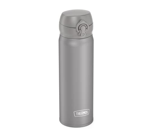 THERMOS ULTRALIGHT BOTTLE 0,50 l, moon rock mat, Thermosflasche aus Edelstahl, 10 heiß / 20 h kalt, absolut dicht für Wasser, Tee, stille Getränke, BPA-frei