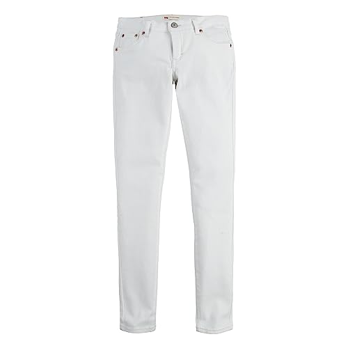Levi's Girls' 710 Super Skinny Fit Jeans White - image 1