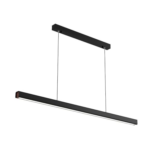 Lustre suspension réglable salon et plafonnier créatif noir 100cm lumière blanche 6000K