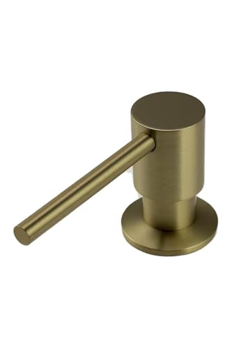 Dispensador de jabón Empotrado Pure.Sink Elite Steel Shine, PVD Oro Cepillado, Recargable Desde Arriba PS9010-60 Dispensador de jabón Empotrado Pure.Sink Elite Steel Shine, PVD Oro Cepillado, Recargable Desde Arriba PS9010-60