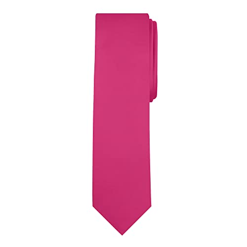Image of Jacob Alexander Men's Slim Width 2.75 inch Solid Color Tie