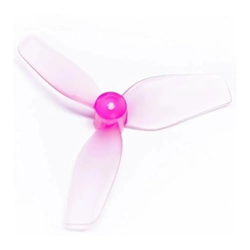 Hélices FPV 31mm tripales 1.2 pouces rose pour micro drone de course x4