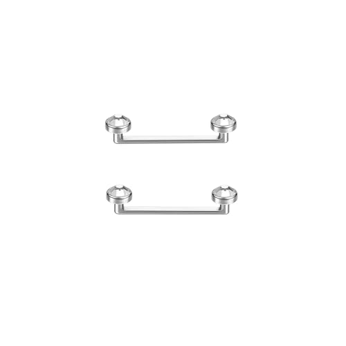 Titanium Surface Piercing Jewelry 14G Staple Surface Piercing Jewelry Flat Bar 12/14/16mm Length