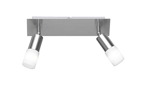 Preisvergleich Produktbild Action Deckenbalken, 2-Flammig, Serie: Alvis, nickel-matt