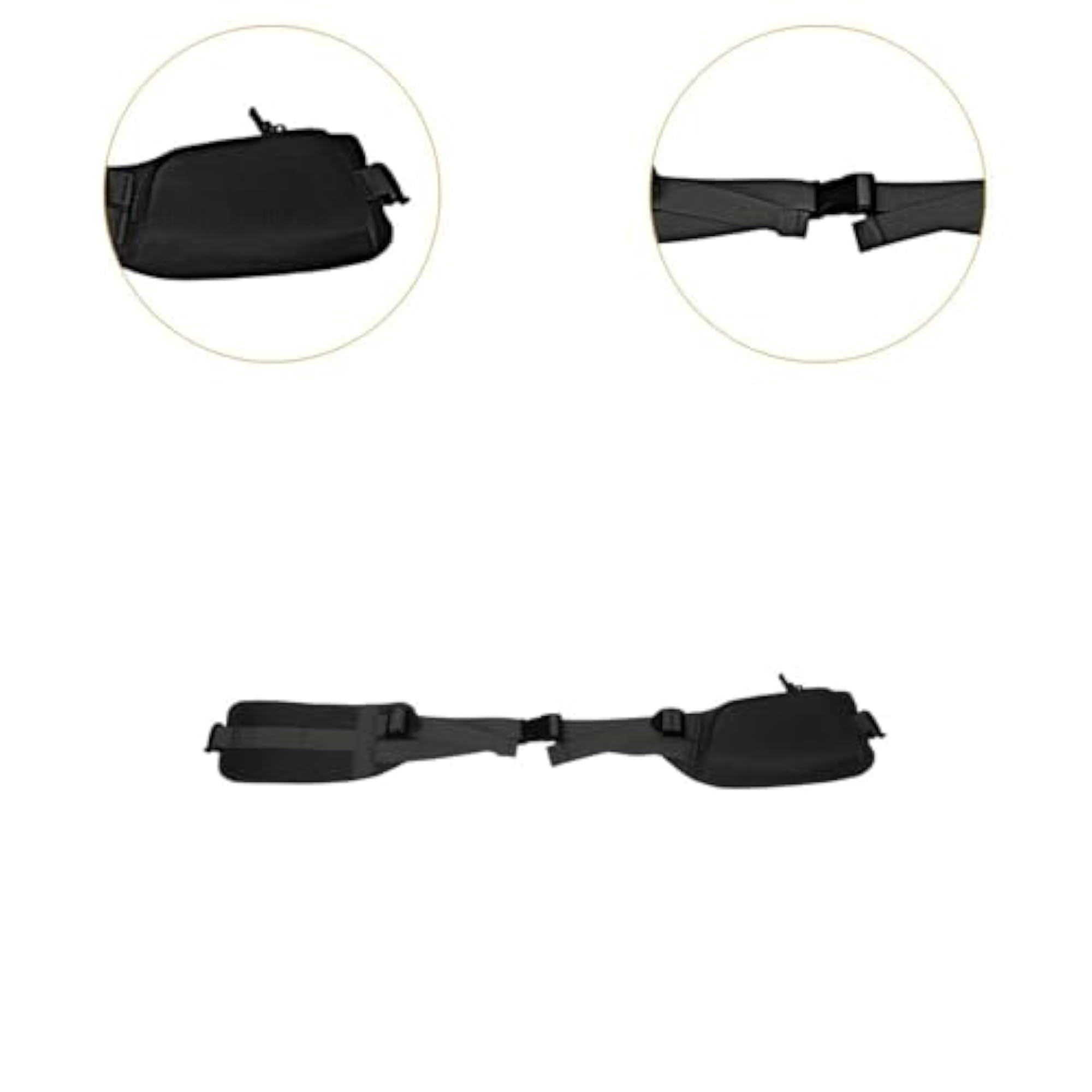 Running Belt for Exercise, Black Waist Pack
