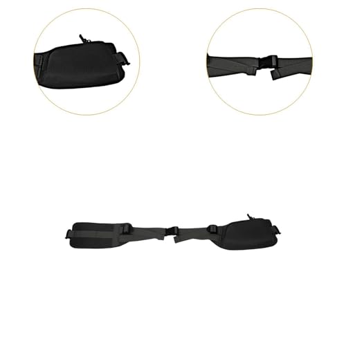 Sac banane ergonomique de course anti-ballottement en nylon noir - 3
