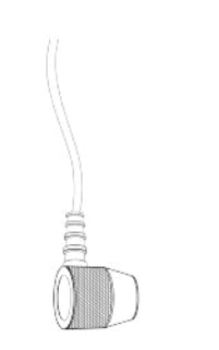 Sonda de calibre ultrasónico para medición de espesor en materiales de grano grueso como hierro fundido con frecuencia de 2.5MHz y rango de 3-300mm (acero)/≤40mm (hierro fundido gris), diámetro 14mm miniatura 3