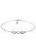 Produktbild Elli Armband Damen Herz tri-color Symbol Liebe elegant in 925 Sterling Silber vergoldet