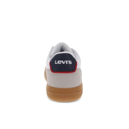 Levi's Zane Sneaker, White/Cement/Navy, 13 US Unisex Little Kid3