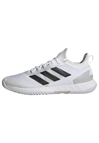 adidas mens Adizero Ubersonic 4.1 White/Core Black/Matte Silver 10.5