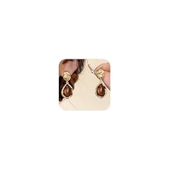 A2:brown earrings