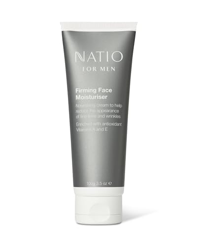 Natio Australia Firming Face Moisturiser for Men 100g - Men's Face Lotion to Help Slow Visible Signs of Ageing, For All Skin Types - Made in Australia