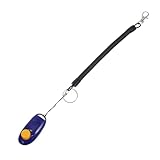 HOMSFOU Hundeklicker und Trainingsklicker aus Abs mit Tragbarem Design für Gehorsamkeitstraining Unterwegs Vielseitiger Befehlstrainer für Hunde Vögel und Pferde für Haustierbesitzer