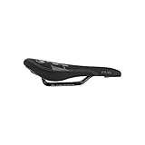 Rieles de acero SDG Fly sillín de Bicicleta de montaña Unisex, Negro