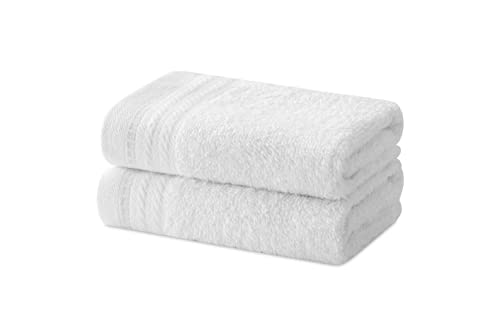Degrees Home - Juego de 2 Toallas de bidé - Toallas de baño - Toallas pequeñas - 100% Algodón - 480 g/m2-30x50 cms