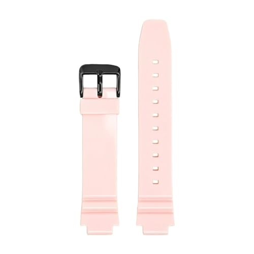 Bracelet de montre en silicone blanc et rose 12mm, idéal pour le sport et le quotidien actif