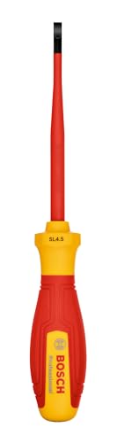 Bosch Professional tournevis VDE plat 45x100 certifié jusquà 1 000 V isolé avec un élastomère thermoplastique TPE - vue 3