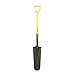 Nupla SS16D-E Ergo Power Sharp Shooters Drain Spade, 16" Hollow Back Blade, D Grip, 16 Gauge, 27" Handle
